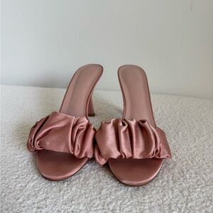 LPA Dusty Pink Heels with Ruffled Detail